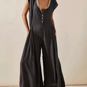 Free People Grey Jumpsuit NWOT size Medium